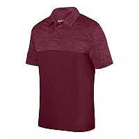 Augusta Sportswear Shadow Tonal Heather Sport Shirt Maroon L