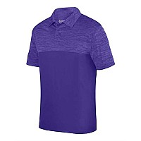 Augusta Sportswear Shadow Tonal Heather Sport Shirt Purple Xl