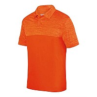 Augusta Sportswear Shadow Tonal Heather Sport Shirt Orange Xl