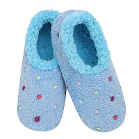 Snoozies Slippers For Women Lotsa Dots Colorful Cozy Sherpa Slipper Socks Womens House Slippers Cozy Slippers For Women Fuzzy Sl