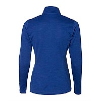 Russell Athletic Womens Striated Quarterzip Pullover Royal L