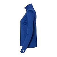 Russell Athletic Womens Striated Quarterzip Pullover Royal L