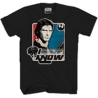 Star Wars Han Solo I Know Millennium Falcon Tshirt For Men Adult Graphic Tshirt Mens Halloween Costume Tee Gift Merch Women Ap