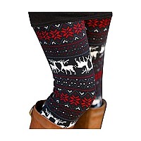 Christmas Eve Reindeer And Snowflake Leggings Stretchy Aztec Pants For Women Xl