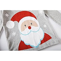 Dolphinfish Boys Christmas Pajamas Kids Pjs Sets Cotton Toddler Clothes Children Sleepwear Size 10 Gray