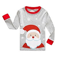 Dolphinfish Boys Christmas Pajamas Kids Pjs Sets Cotton Toddler Clothes Children Sleepwear Size 10 Gray