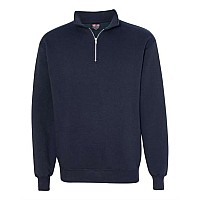 Bayside Usamade Quarterzip Pullover Sweatshirt Navy S