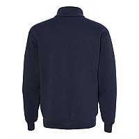 Bayside Usamade Quarterzip Pullover Sweatshirt Navy S