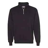 Bayside Usamade Quarterzip Pullover Sweatshirt Black M