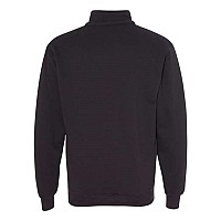 Bayside Usamade Quarterzip Pullover Sweatshirt Black M