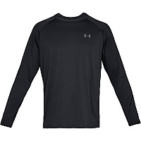 Under Armour Mens Ua Tech Long Sleeve Lg Black