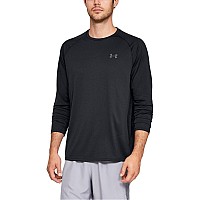 Under Armour Mens Ua Tech Long Sleeve Lg Black