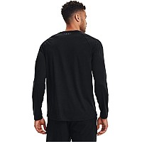 Under Armour Mens Ua Tech Long Sleeve Lg Black