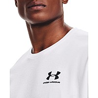 Under Armour Mens Ua Sportstyle Left Chest Short Sleeve Shirt 3Xlt White