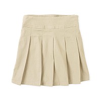 The Childrens Place Girls Pleated Skort Sandy Single 10S