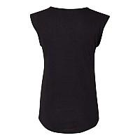 Next Level Womens Festival Sleeveless V Black Xs