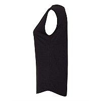 Next Level Womens Festival Sleeveless V Black Xs