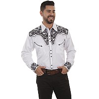 Floral Tooled Embroidery Shirt