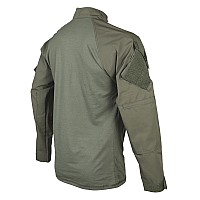 14 Zip Combat Shirt Long Sleeve Ranger Green Men Poly Cotton Xsr