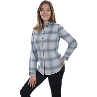 Ladies Corduroy Plaid Blouse