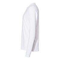 Next Level Sueded Long Sleeve Crew White M