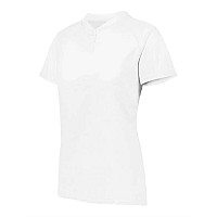 Augusta Sportswear Womens Attain Twobutton Jersey White L