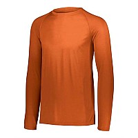 Augusta Sportswear Attain Color Secure Performance Long Sleeve Tshirt Orange Xl