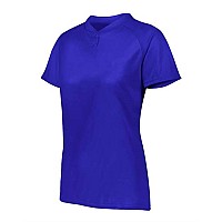 Augusta Sportswear Womens Attain Twobutton Jersey Purple M