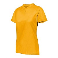 Augusta Sportswear Womens Attain Twobutton Jersey Gold Xl