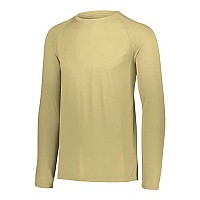 Augusta Sportswear Attain Color Secure Performance Long Sleeve Tshirt Vegas Gold Xl