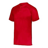 Augusta Sportswear Youth Attain Twobutton Jersey Red M