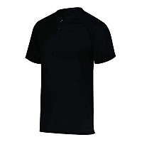 Augusta Sportswear Youth Attain Twobutton Jersey Black Xs