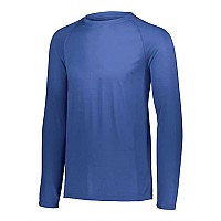 Augusta Sportswear Attain Color Secure Performance Long Sleeve Tshirt Royal Xl