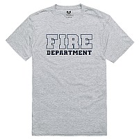 Relaxed Graphic Ts Fire Dep Hgrey L