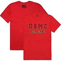 Relaxed Graphic Ts Usmc Red L