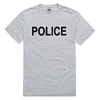 Relaxed Graphic Ts Police Hgrey L