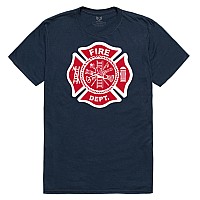 Relaxed Graphic Ts Fire Dep Navy Xl