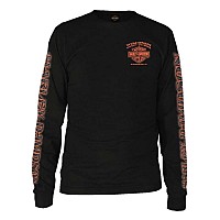 Harleydavidson Mens Eagle Piston Long Sleeve Crew Shirt Black 30299947 M