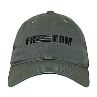 Relaxed Graphic Cap Freedom 1 Olive