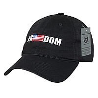 Relaxed Graphic Cap Freedom 1 Black 1