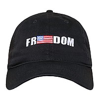 Relaxed Graphic Cap Freedom 1 Black 1