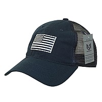 Ripstop Trucker Cap Usa Flag Navy