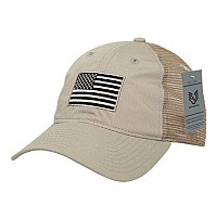 Ripstop Trucker Cap Usa Flag Khaki