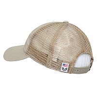 Ripstop Trucker Cap Usa Flag Khaki