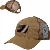 Ripstop Trucker Cap Usa Flag Coyote