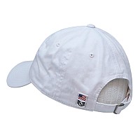 Relaxed Graphic Cap Us Flag Letters White