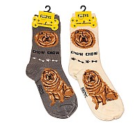 Foozys Unisex Crew Socks Caninedog Collection Chow Chow