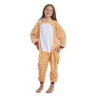 Abenca Kids Deer Onesie Reindeer Costume Animal Girls Pajamas Christmas Halloween Cosplay Sleepweardear130