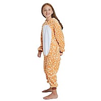 Abenca Kids Deer Onesie Reindeer Costume Animal Girls Pajamas Christmas Halloween Cosplay Sleepweardear130