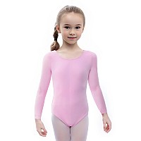 Wegetit Gymnastics Leotard For Girls Toddler Dance Outfit Ballet Bodysuit Tutu Skirt Long Sleeve 4T 5T Purple 46 Years